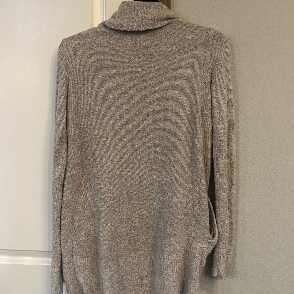 Barefoot Dreams Cozy Chic Lite Circle Cardigan Pewter/Pearl Size XS/S - Picture 5 of 7